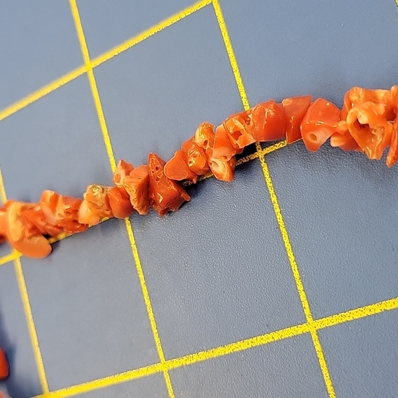 Reddish Seashell Necklace 16" Beach Sea - Picture 3 of 4